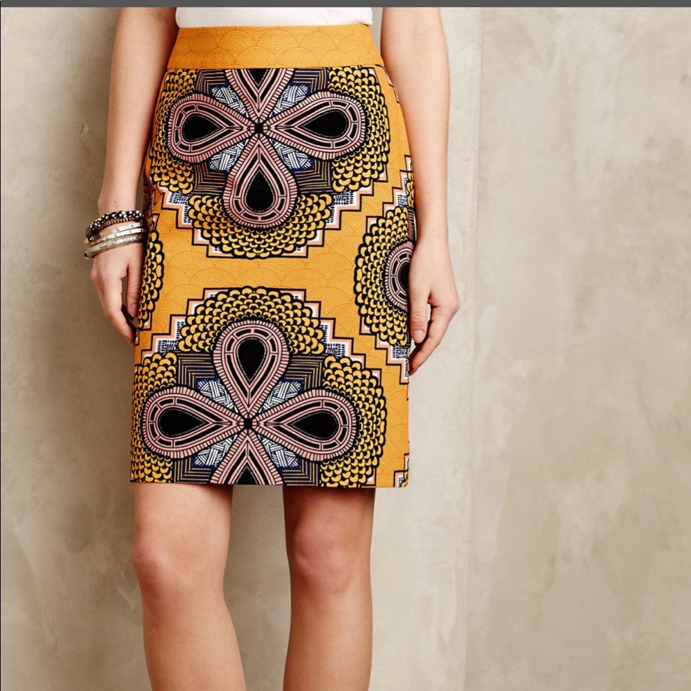 ANTHRO Maeve Clementina Pencil Skirt EUC